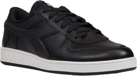 Black Leather Men's Sneaker - Image 2