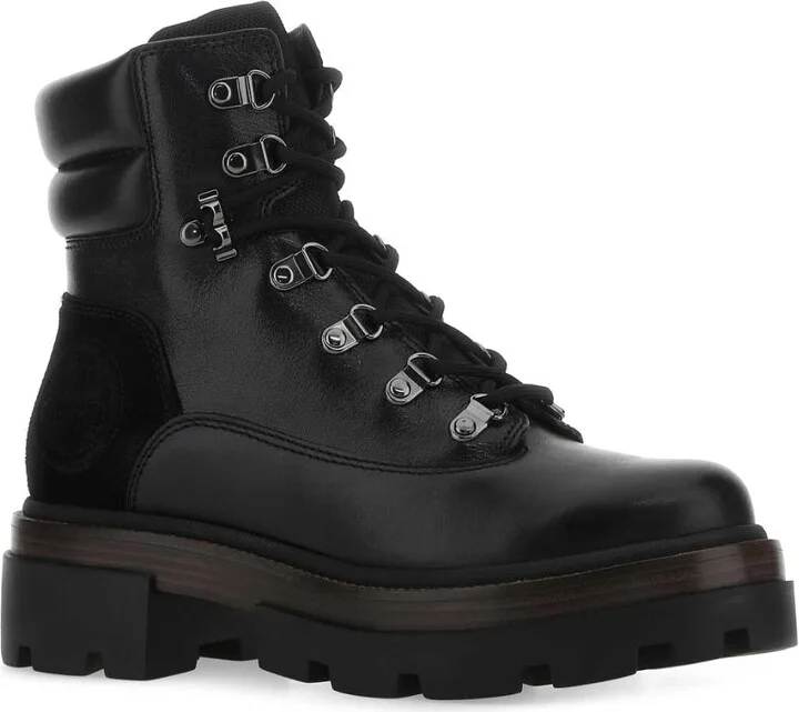 Black Leather Miller Ankle Boots - Image 2