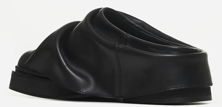 Black Leather Mini Robin Sabot - Image 3