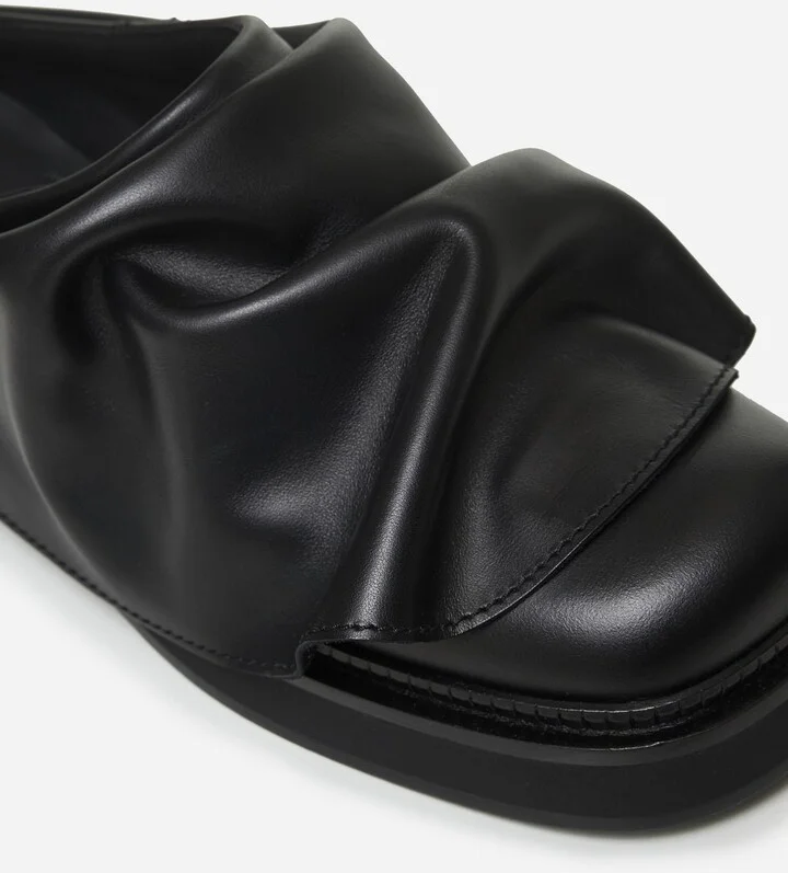 Black Leather Mini Robin Sabot - Image 4