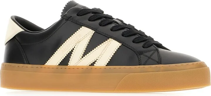Black Leather Monaco2 Sneakers - Image 2