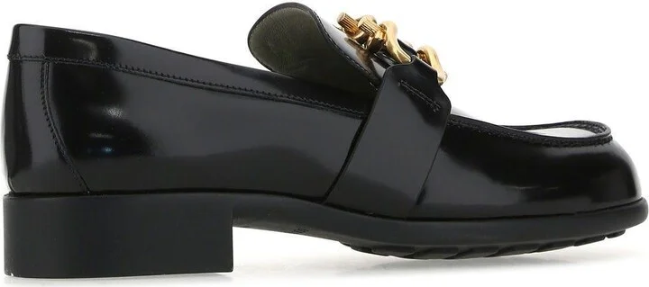 Black Leather Monsieur Loafers - Image 3