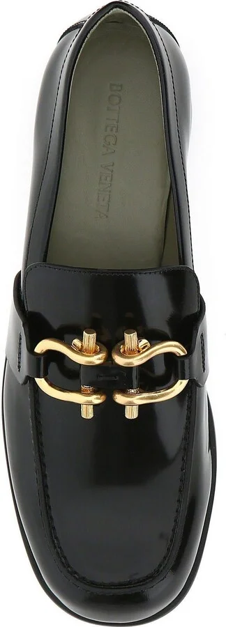 Black Leather Monsieur Loafers - Image 4