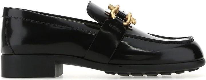 Black Leather Monsieur Loafers