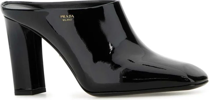 Black Leather Mules - Image 2