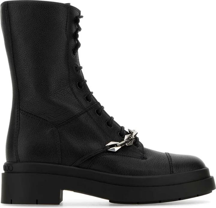 Black leather Nari ankle boots