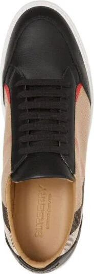 Black Leather New Salmond Women's Sneakers - Image 3
