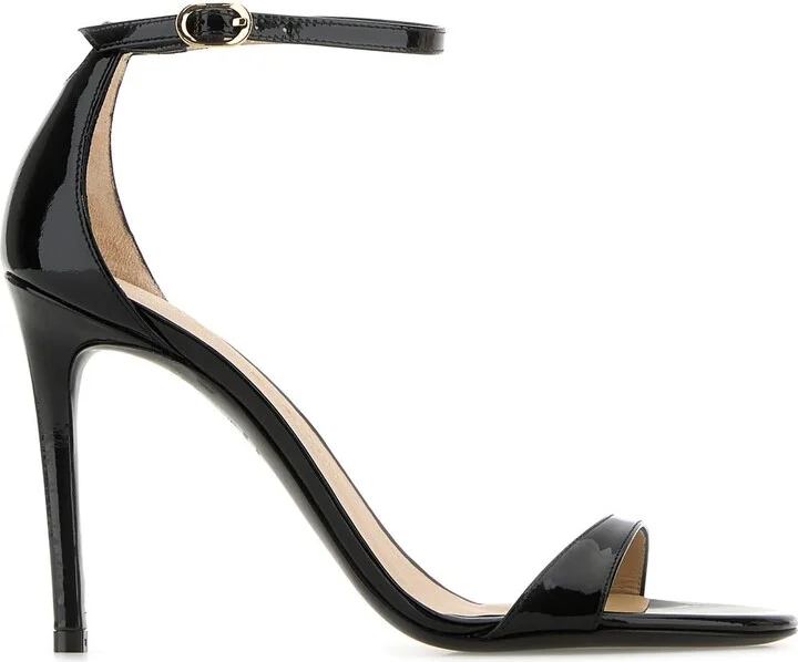 Black leather Nudist sandals