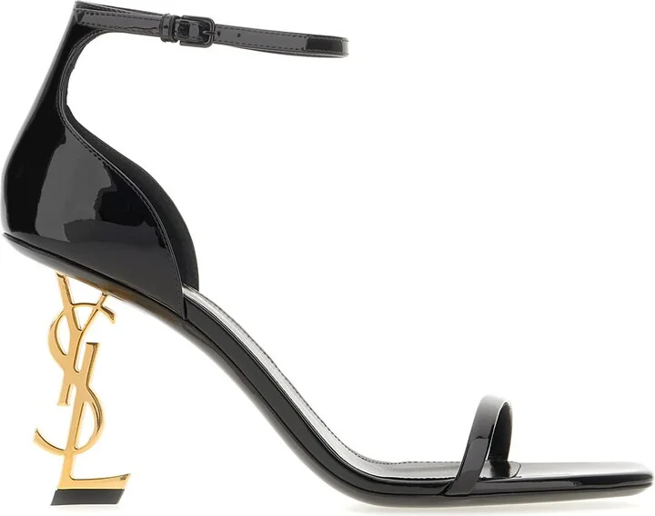 Black Leather Opyum Pumps