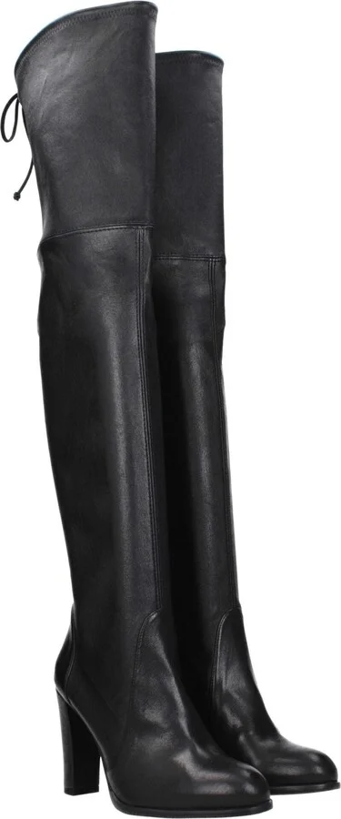 Black Leather Over The Women's Knee - Image 2