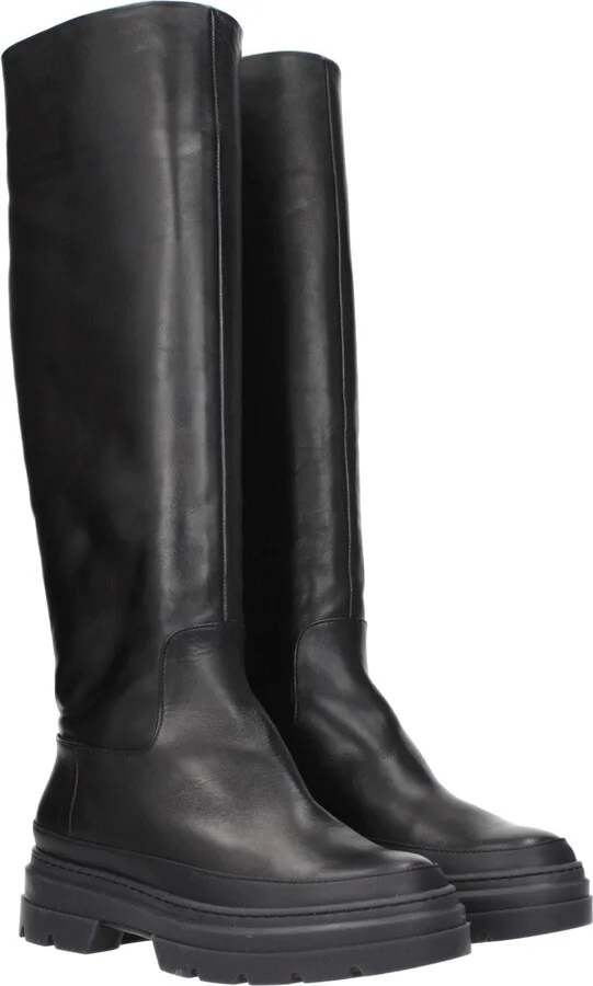 Black Leather Over The Women's Knee - Image 2