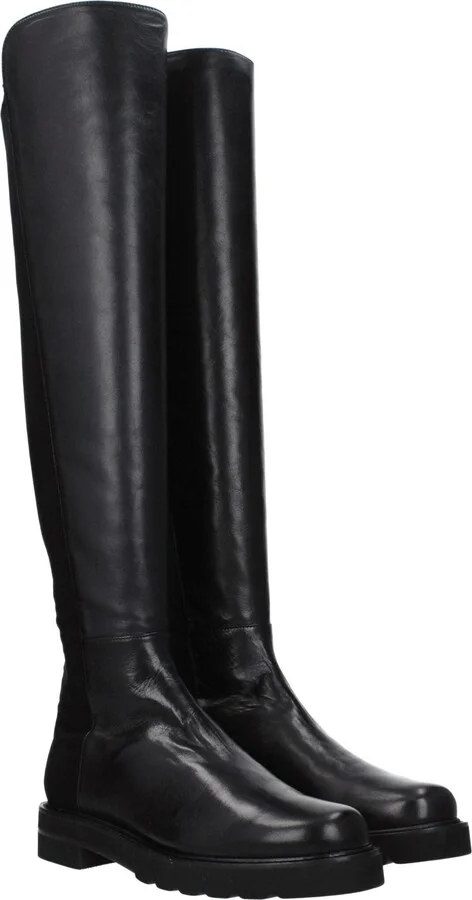 Black Leather Over The Women's Knee - Image 2