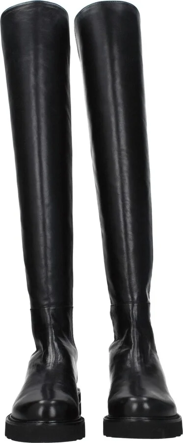 Black Leather Over The Women's Knee - Image 3