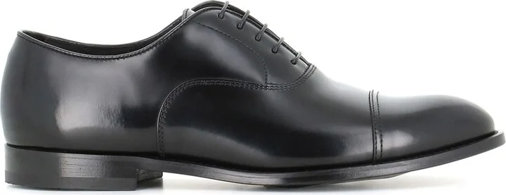Black Leather Oxford Shoes