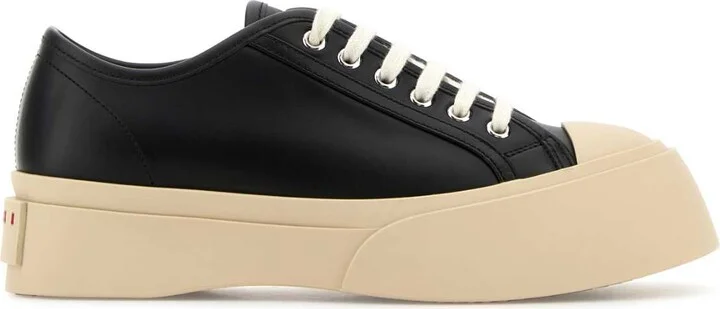Black Leather Pablo Sneakers