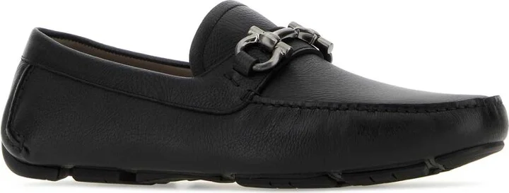 Black Leather Parigi New Loafers - Image 2