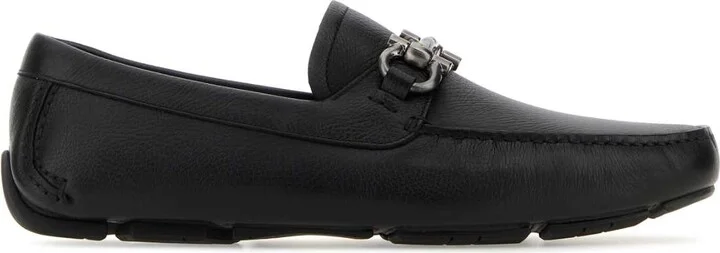 Black Leather Parigi New Loafers