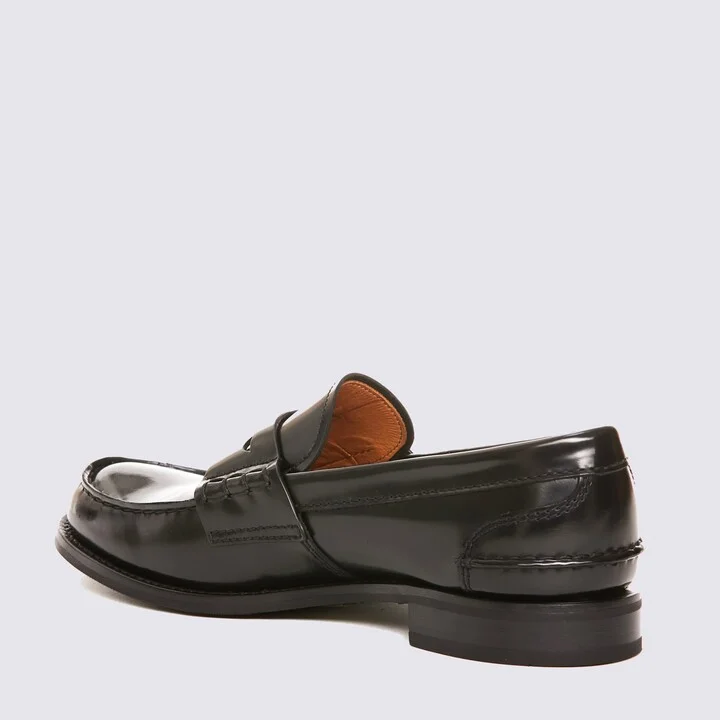 Black Leather Pembrey W5 Loafers - Image 3
