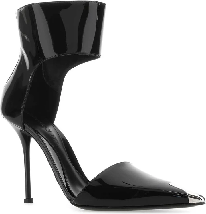 Black Leather Pumps - Image 2