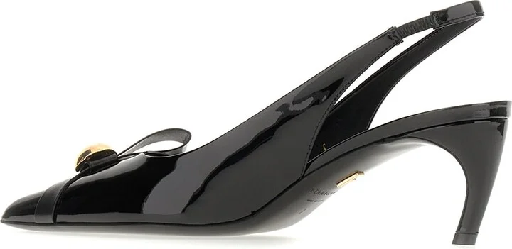 Black Leather Pumps - Image 3
