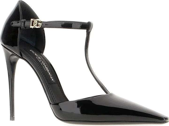 Black Leather Pumps - Image 2
