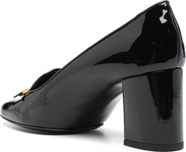 Black Leather Pumps - Image 3
