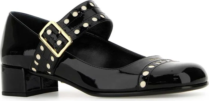 Black Leather Pumps - Image 2