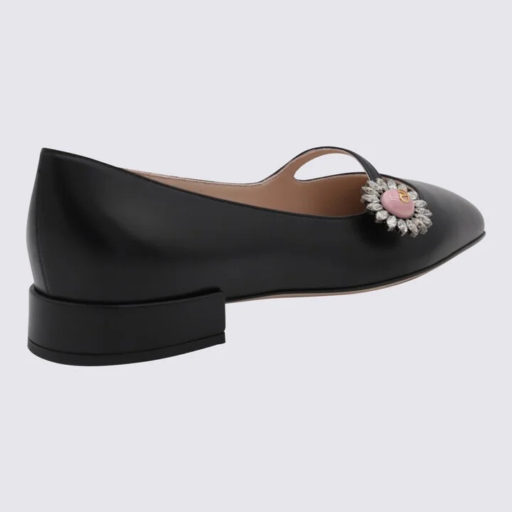 Black Leather Pumps - Image 2