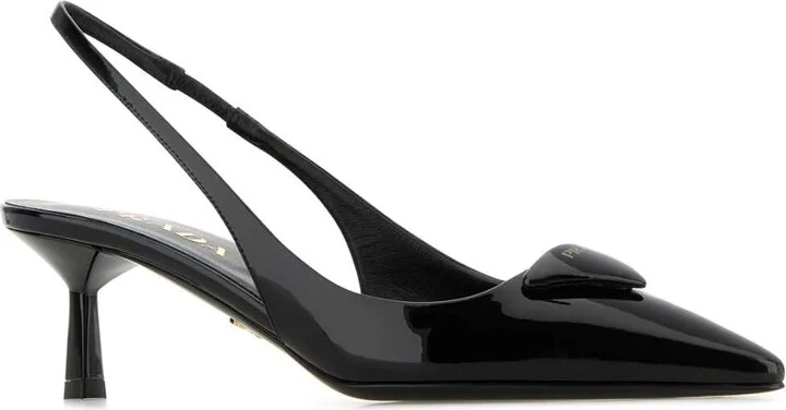 Black Leather Pumps - Image 2
