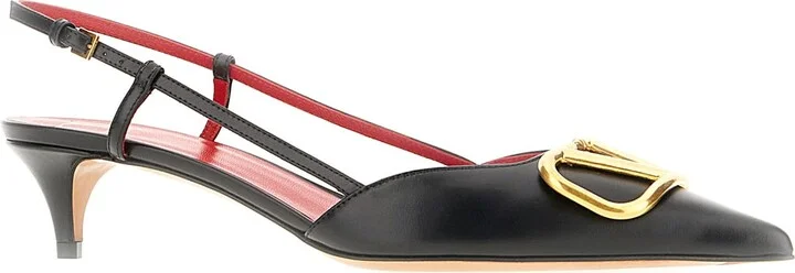 Black Leather Pumps - Image 2