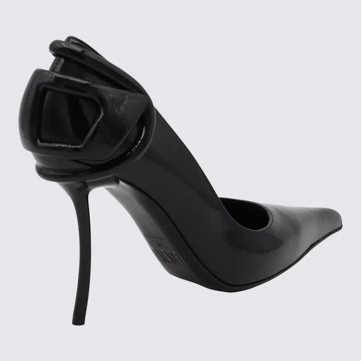 Black Leather Pumps - Image 2