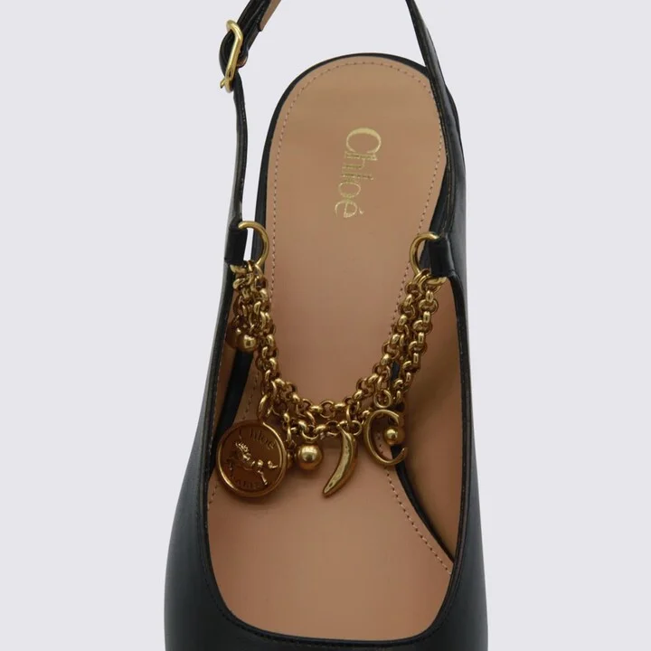 Black Leather Pumps - Image 5