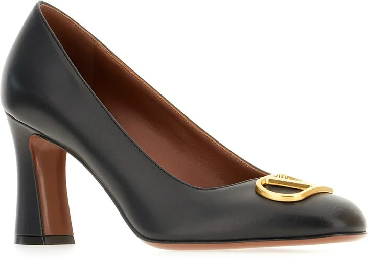 Black Leather Pumps - Image 2