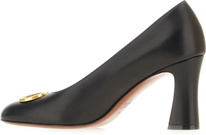 Black Leather Pumps - Image 3