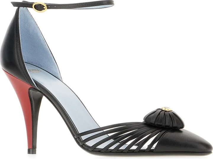 Black Leather Pumps - Image 2