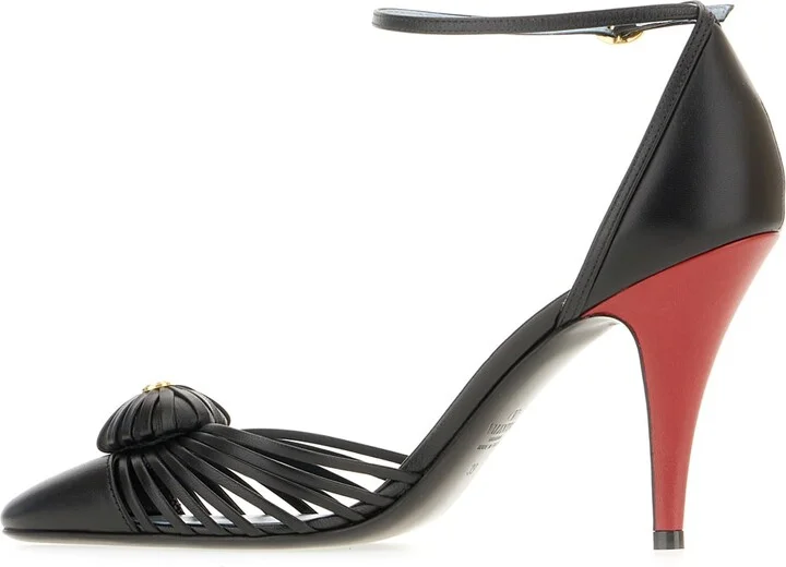 Black Leather Pumps - Image 3