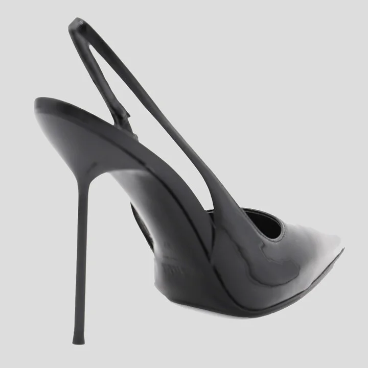 Black Leather Pumps - Image 2