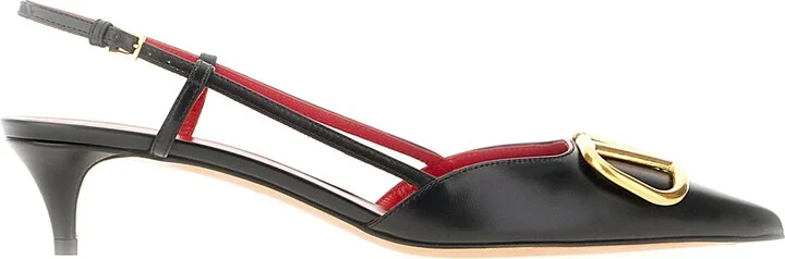Black Leather Pumps