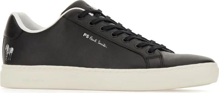 Black Leather Rex Sneakers - Image 2