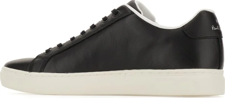 Black Leather Rex Sneakers - Image 3