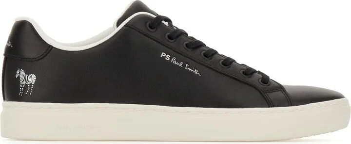 Black Leather Rex Sneakers