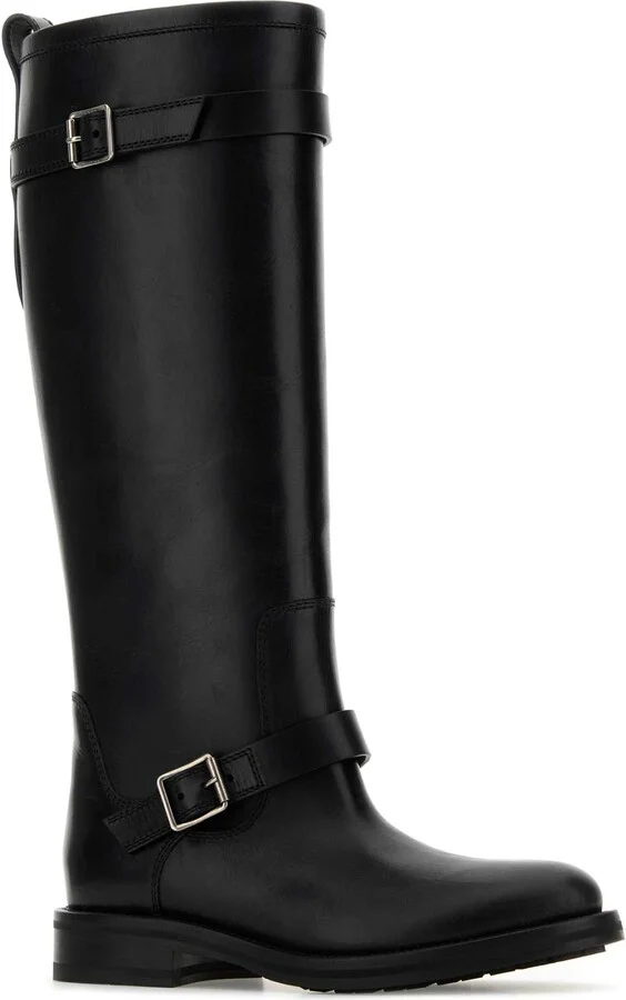 Black Leather River Boots - Image 2