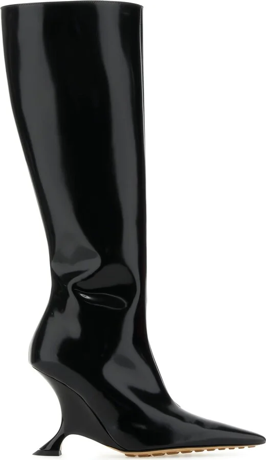 Black Leather Rocket Boots