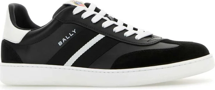 Black Leather Roget Sneakers - Image 2
