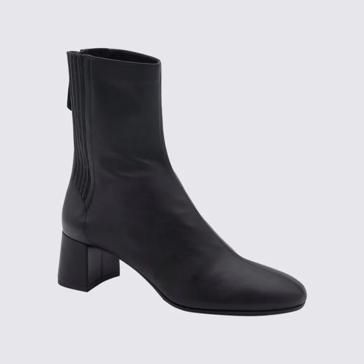 Black Leather Saint Honore Boots - Image 2