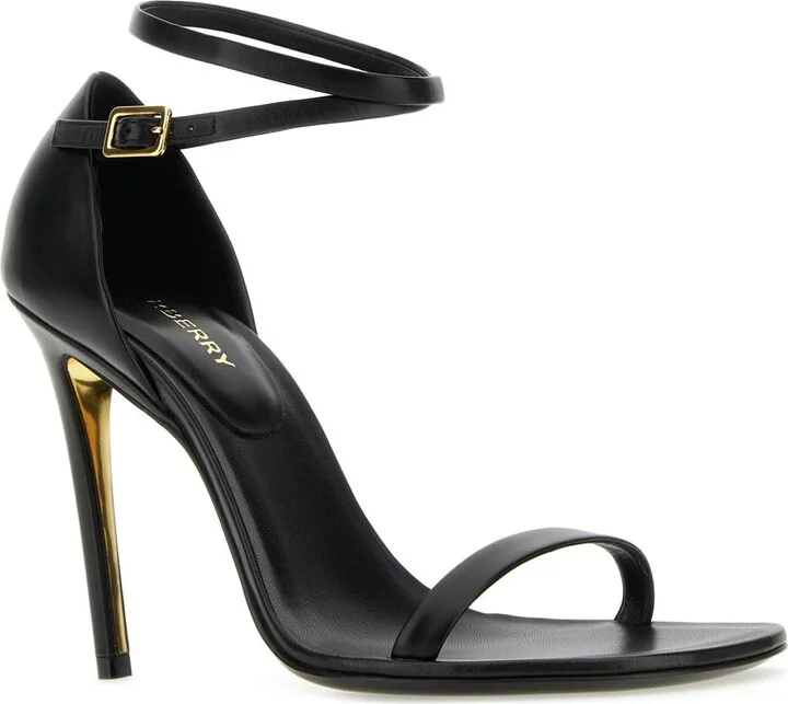 Black Leather Sandals - Image 2