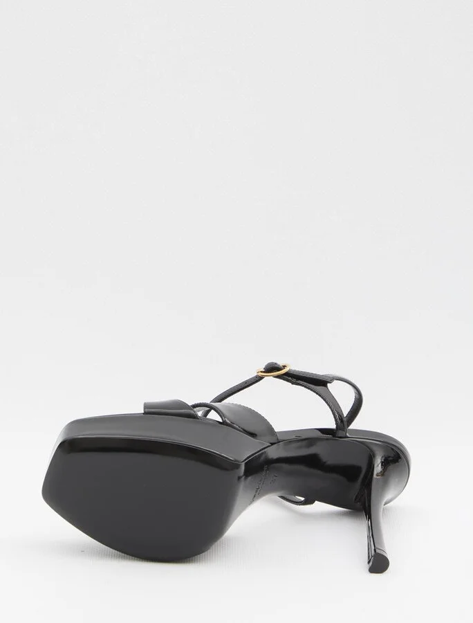 Black Leather Sandals - Image 4
