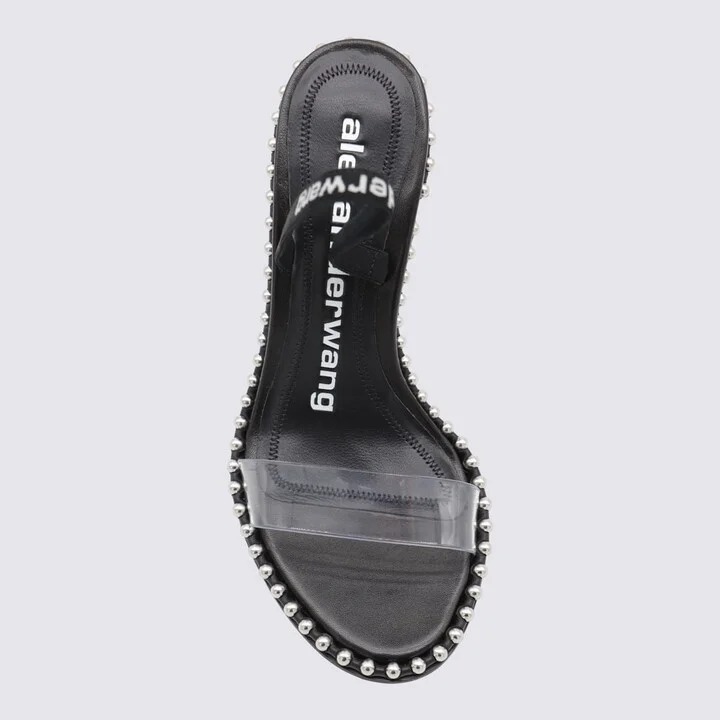 Black Leather Sandals - Image 4