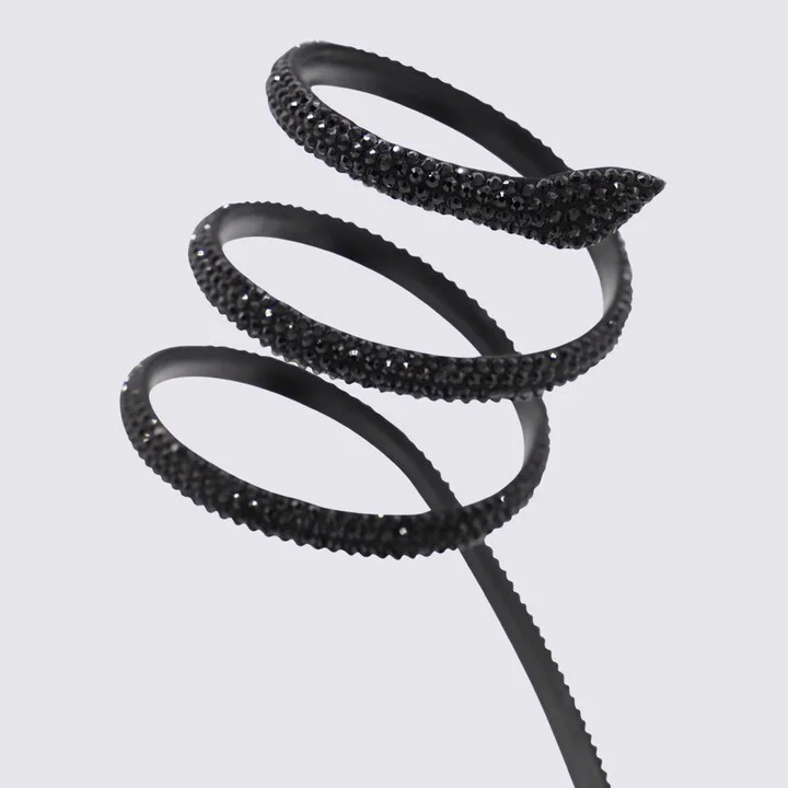 Black Leather Sandals - Image 4