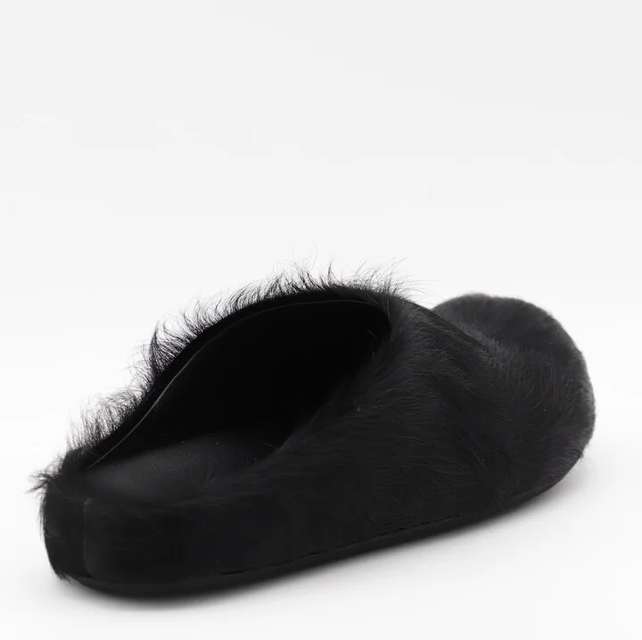 Black Leather Sandals - Image 2